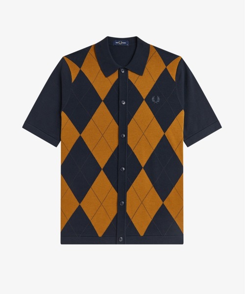 FRED PERRY（フレッドペリー） ポロシャツ Argyle Button Through