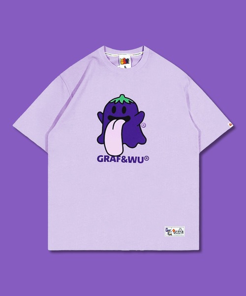 『GRAF&WU/グラフアンドユー』 キャラベルクロ半袖カットソーLサイズ GRAF＆WU（グラフアンドウー） tシャツ キャラクターBOOGHOST キュート