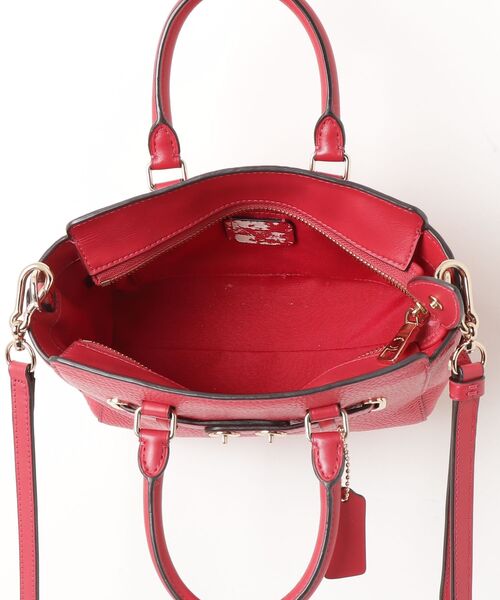 【新品未使用】COACH 2way ハンドバッグ レッド ウィロウ 中古・古着通販】COACH (コーチ) 2WAYバッグ レッド｜ブランド・古着