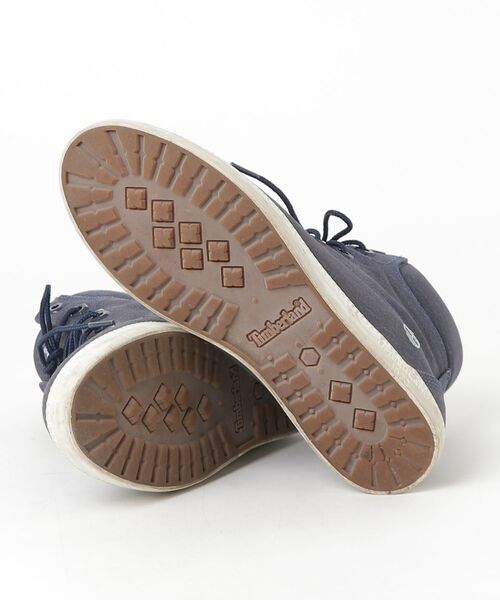 「Timberland」 ハイカットスニーカー 24.5cm ネイビー レディース_画像3