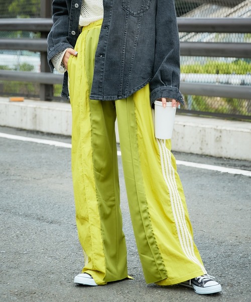 「etsinta」 イージーパンツ MEDIUM マスタード レディース