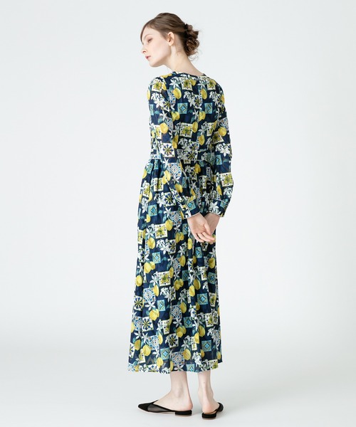 「LOULOU WILLOUGHBY」 長袖ワンピース 2 アイボリー レディース_画像3