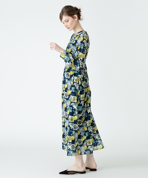 「LOULOU WILLOUGHBY」 長袖ワンピース 2 アイボリー レディース_画像5
