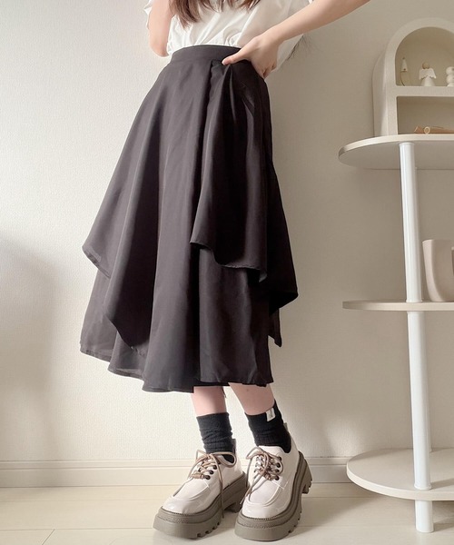 アシンメトリーフレアスカート Na+H Nana スカート アシンメトリースカート : ZOZOTOWN Yahoo!店 - 通販