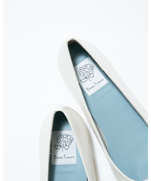 「Emma Francis」 フラットパンプス 25.0cm ブラック レディース_画像6