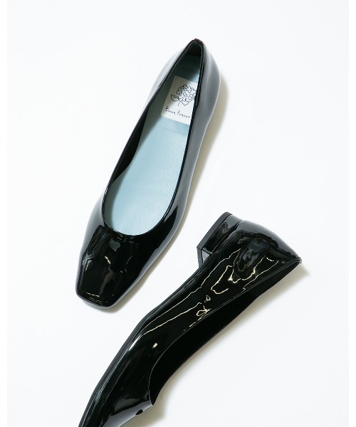 「Emma Francis」 フラットパンプス 25.0cm ブラック レディース_画像7