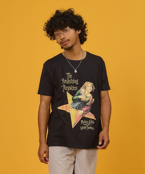 スマッシング・パンプキンズ メロンコリー 30周年オペラ限定 ゴールド Tシャツ MUSIC TEE tシャツ SMASHING PUMPKINS - “MELLON COLLIE” メンズ