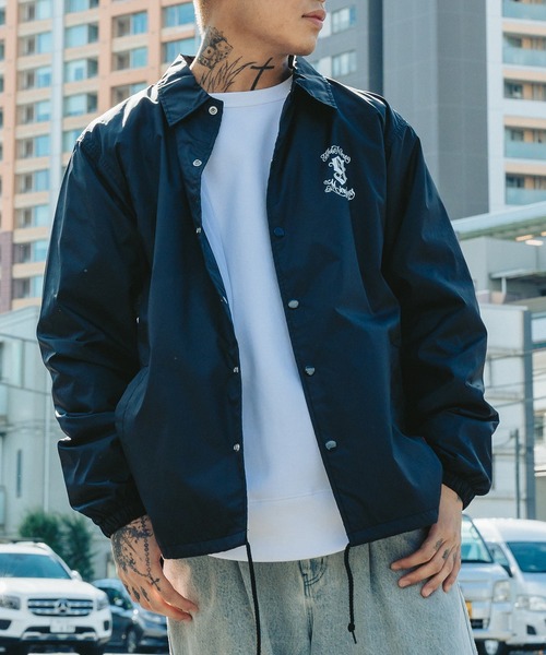 「NineMicrophones」 コーチジャケット X-LARGE ブラウン メンズ_画像6