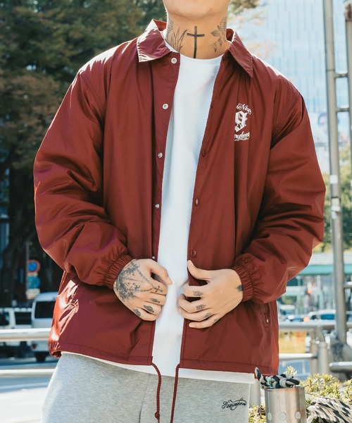 「NineMicrophones」 コーチジャケット X-LARGE ブラウン メンズ_画像9