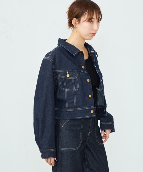 Lee デニムジャケット XL インディゴ Lee（リー） デニムジャケット XXX-LARGE インディゴブルー レディース