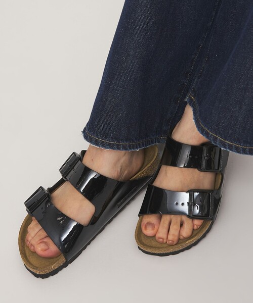 【新品未使用】ビルケンシュトックアリゾナ パテントレザー エナメル サンダル37 BIRKENSTOCK（ビルケンシュトック） アリゾナ サンダル 「BIRKENSTOCK