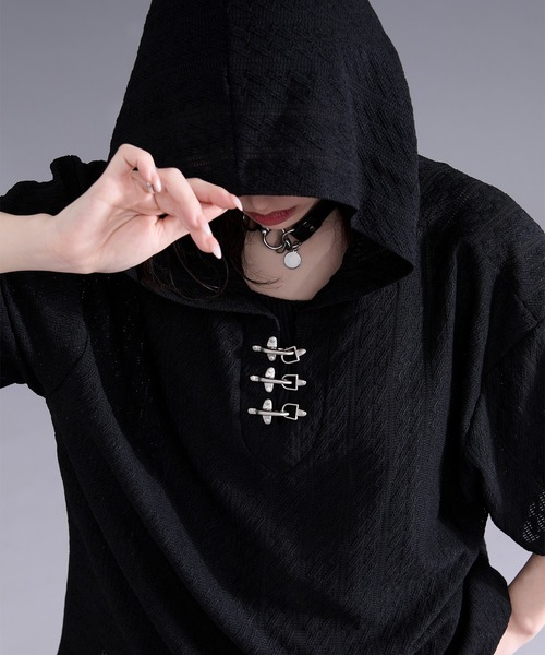 Ellno Loset（エルノロゼット） パーカー ファイヤーマンバックル
