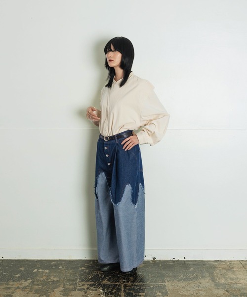 「Aphlotus」 デニムパンツ SMALL インディゴブルー メンズ_画像5