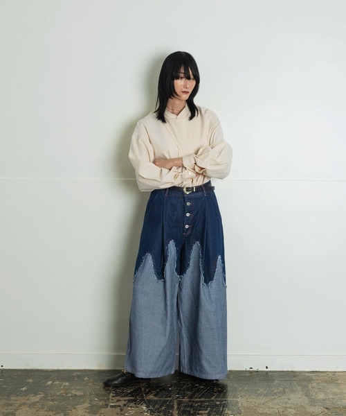 「Aphlotus」 デニムパンツ SMALL インディゴブルー メンズ_画像6
