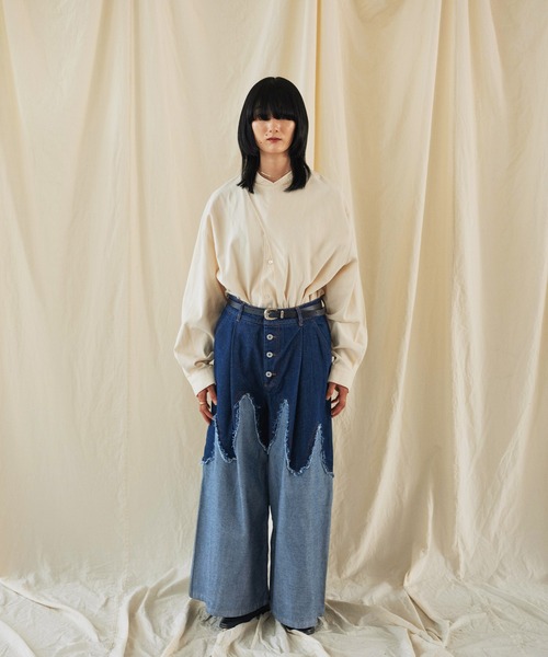 「Aphlotus」 デニムパンツ SMALL インディゴブルー メンズ_画像8