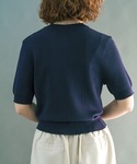 ニット セーター 半袖ニットカーディガン レディースの詳細画像4