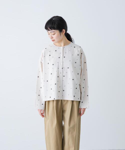 「かぐれ」 長袖ブラウス FREE ベージュ レディース_画像10
