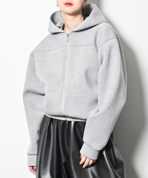 「CITYSHOP」 ジップアップパーカー FREE グレー レディース_画像7