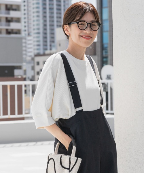 「URBAN RESEARCH DOORS」 7分袖カットソー MEDIUM ブラック レディース_画像5