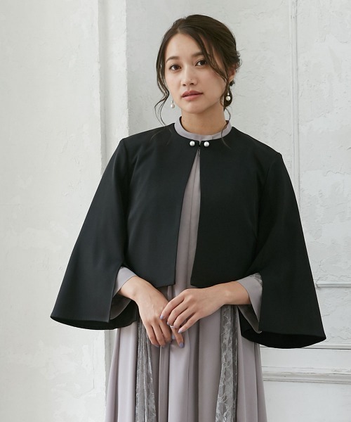 「Jolie et Jolie」 「Silent Majority」ノーカラージャケット 3L アイボリー レディース_画像4