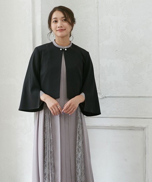 「Jolie et Jolie」 「Silent Majority」ノーカラージャケット 3L アイボリー レディース_画像6