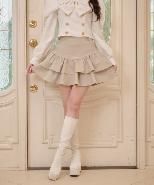 Pal elfy スカート ロゴプレートティアードスカパン : ZOZOTOWN Yahoo