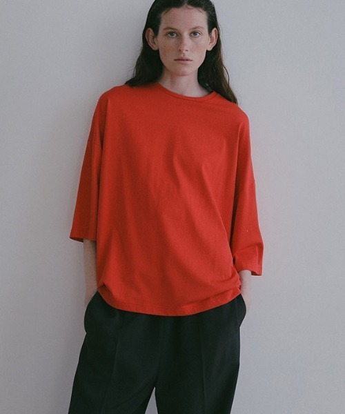 エトレトウキョウ　ETRE TOKYO エンブロイダリーTee/red ETRE TOKYO（エトレトウキョウ） tシャツ アイスパックオーバーサイズ
