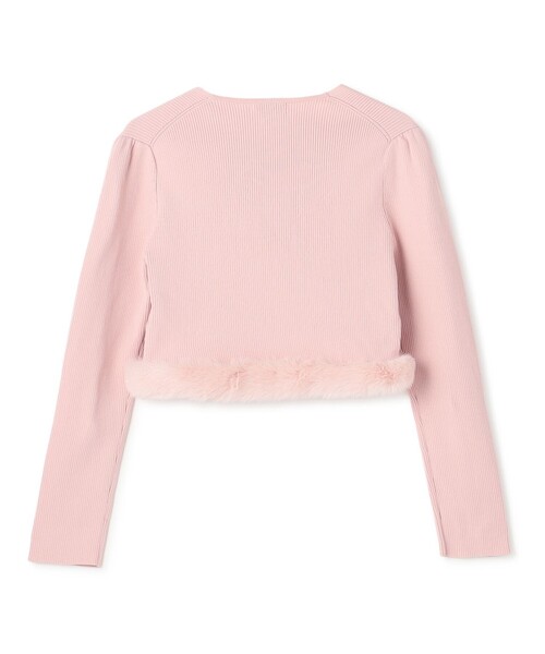 TOCCA ボレロ 長袖 ピンク XS TOCCA（トッカ） カーディガン FLAME FUR BOLERO ボレロ レディース