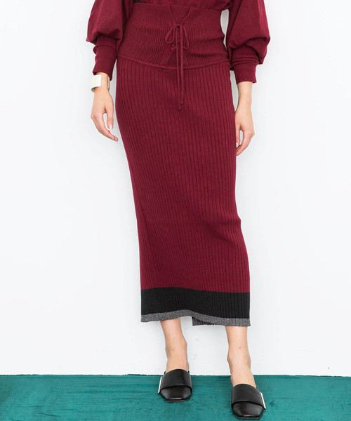 フリーで スカート MELANGE WOOL LACE-UP SKIRT ZOZOTOWN PayPayモール店 - 通販 - PayPayモール のある