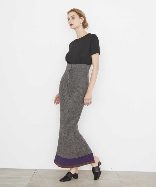 フリーで スカート MELANGE WOOL LACE-UP SKIRT ZOZOTOWN PayPayモール店 - 通販 - PayPayモール のある