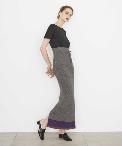フリーで スカート MELANGE WOOL LACE-UP SKIRT ZOZOTOWN PayPayモール店 - 通販 - PayPayモール のある