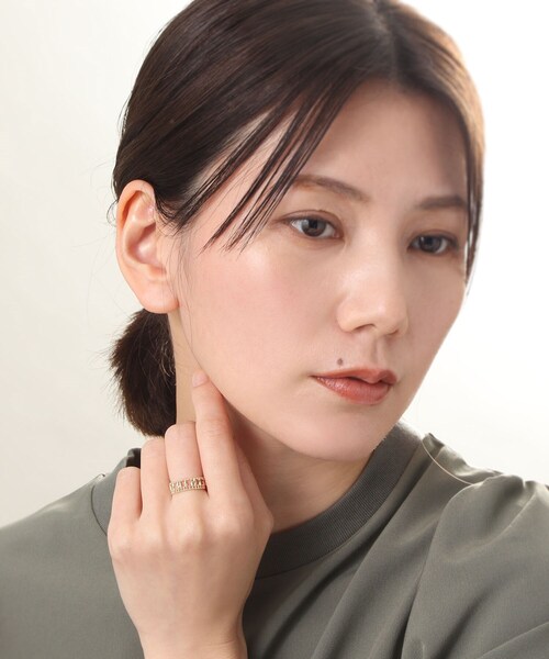 COCOSHNIK（ココシュニック） 指輪 リング K10ミラーカットビーズ