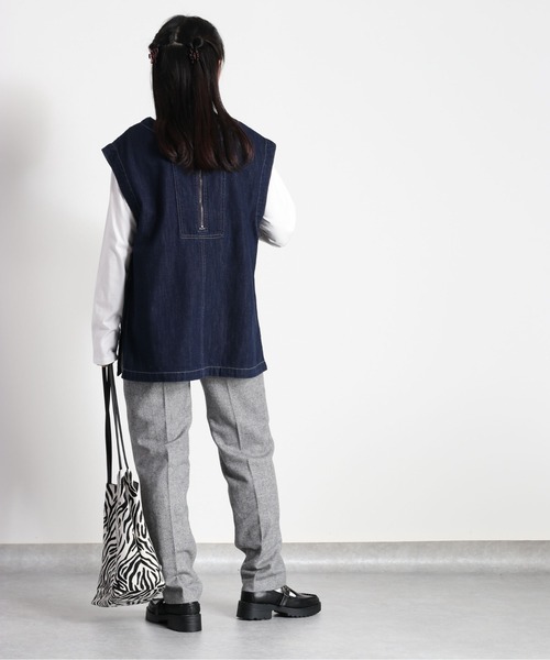 cepo ベスト ハーフジップデニムベスト2WAY 2 : ZOZOTOWN Yahoo!店  