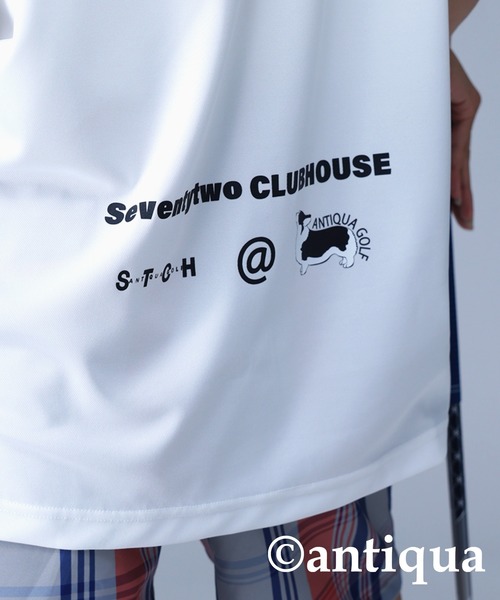 antiqua パーカー 「STCH」接触冷感ショートスリーブフーディー