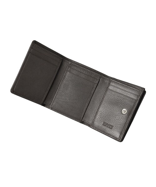 財布 「センプレ」三つ折り財布 レザー ウォレット 本革（商品番号：P25-50330） レディースの画像