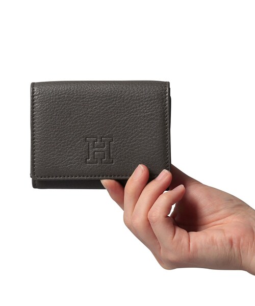 財布 「センプレ」三つ折り財布 レザー ウォレット 本革（商品番号：P25-50330） レディースの画像