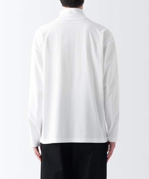 無印良品（MUJI） tシャツ 起毛ハイネック長袖Tシャツ メンズ