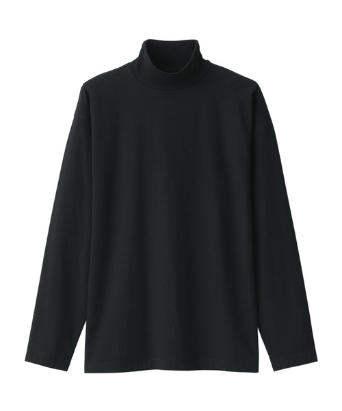 無印良品（MUJI） tシャツ 起毛ハイネック長袖Tシャツ メンズ