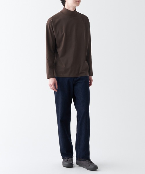無印良品（MUJI） tシャツ 起毛ハイネック長袖Tシャツ メンズ