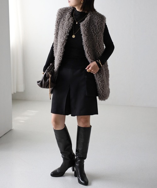 Bonjour Sagan（ボンジュールサガン） ベスト ジレ プードルファー