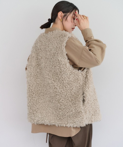 Bonjour Sagan（ボンジュールサガン） ベスト ジレ プードルファー