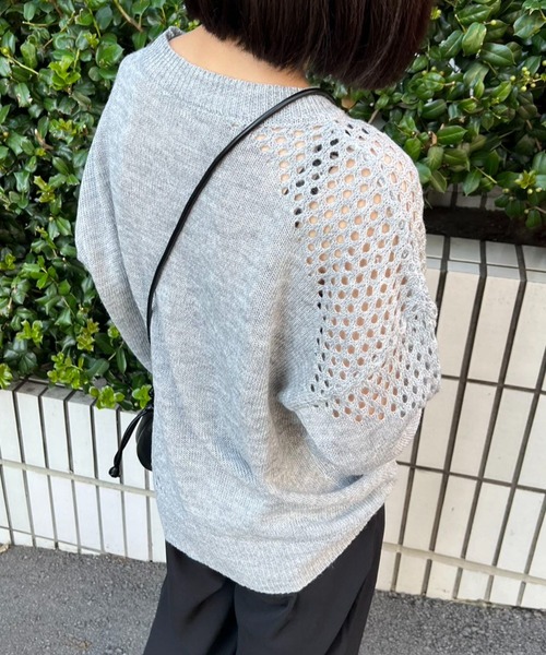 ニット セーター メッシュ編みニット レディース : ZOZOTOWN Yahoo!店