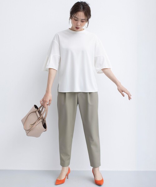 組曲（KUMIKYOKU） パンツ 「洗える・ストレッチ」プランタンカラー