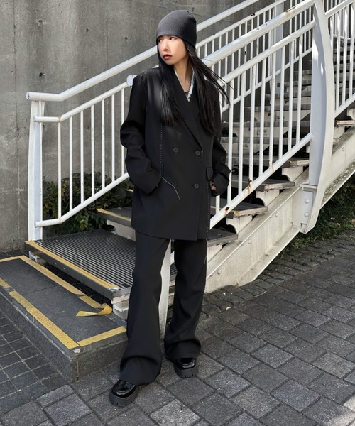 LVEU. スラックス パンツ 「LVEU.」「セットアップ対応