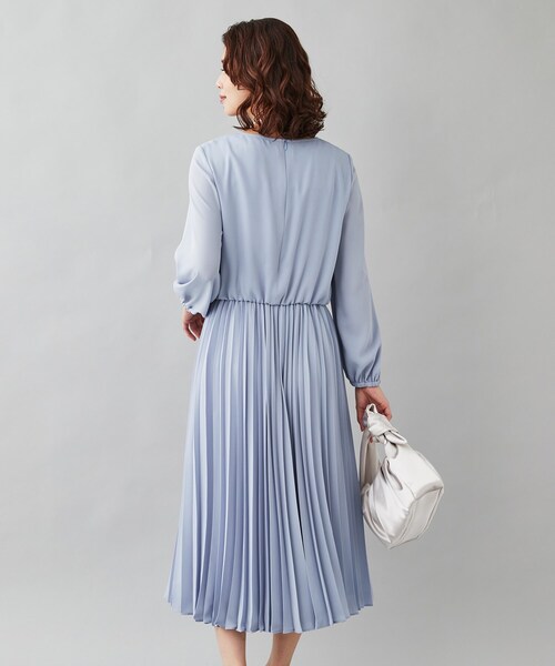 ワンピース 「上品華やか／きちんとシーンに／洗える」ジョーゼット  