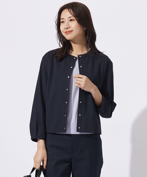カーディガン 「洗える・セットアップ対応」Tricot ジャケット カーディガン レディース カーディガン 「洗える・セットアップ対応」Tricot ジャケット