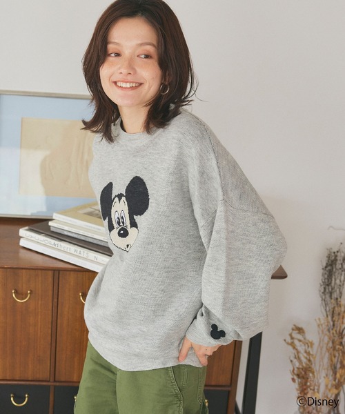 Disney ニット セーター 「Disney/ディズニー」Mickey Mouse