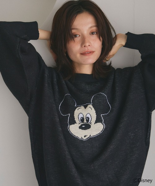 JC de CASTELBAJAC ミッキー ニット イタリア製 Disney Disney ニット セーター ミッキーマウス/ジャガードニットプル