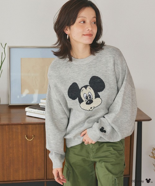 Disney ニット セーター 「Disney/ディズニー」Mickey Mouse
