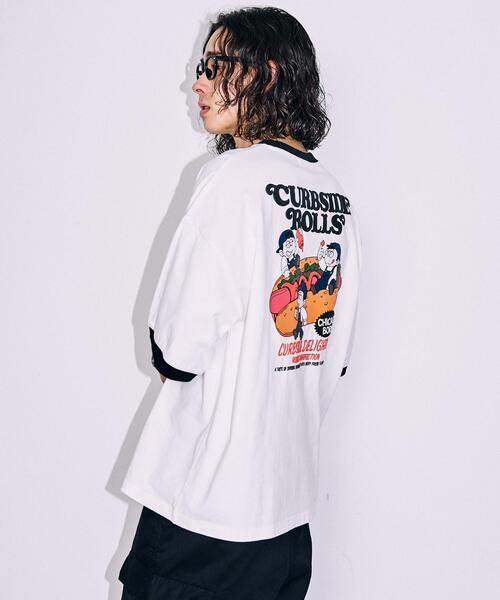 &team WEGO リンガーTシャツ Lサイズ WEGO tシャツ WEGO/ボーイズグラフィックリンガーBIGT メンズ